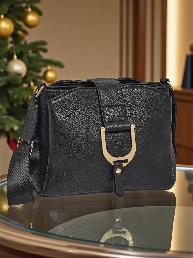 Violes kisméretű női táska öko bőrből