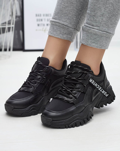 Fekete női tornacipő sportcipő Evilpo- Footwear
