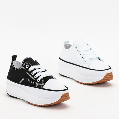 Fekete női edzőcipő a Trenicso platformon - Lábbeli