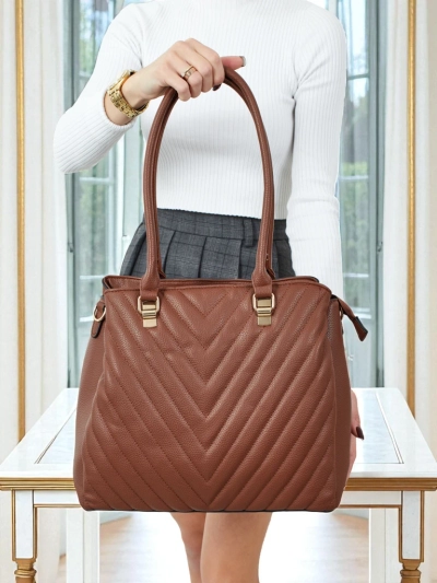 Női shopper táska, öko bőr, dombornyomott Corvella