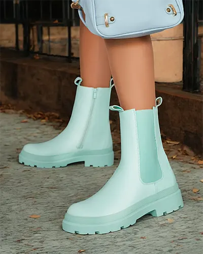 Royalfashion Eko bőr női csizma Ereste