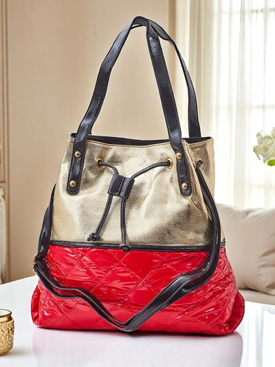 Royalfashion Nagy női kézitáska Golden Luxe Shopper