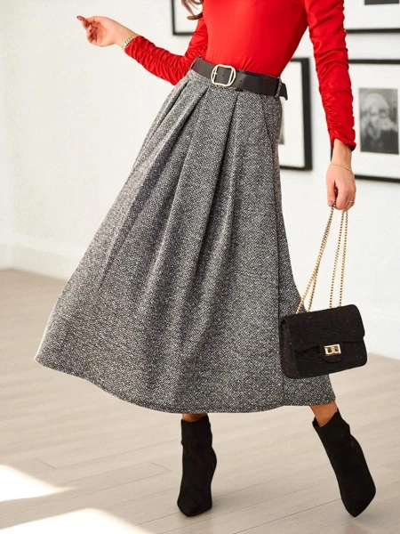 Királyi divat Női midi szoknya