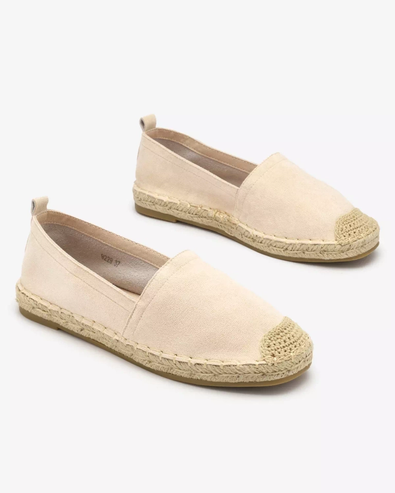 Royalfashion Bézs női espadrilles Lessilla