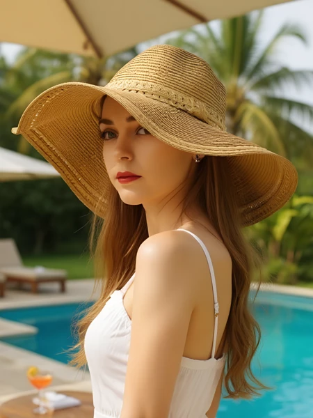 Royalfashion Női Szalmakalap Falina