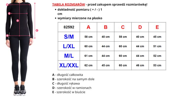 Női meleg fekete pulóver felirattal - Ruházat