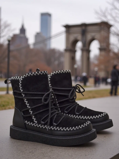 Royalfashion női fűzős hócsizma Siozi