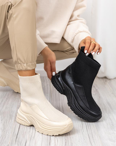 Fekete női bebújós sportcipő Berida - Lábbeli