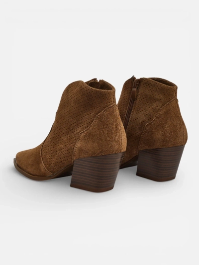 Nilof természetes bőr női cowboy csizmák