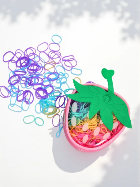 Royalfashion Sokszínű szilikon hajgumik Eper