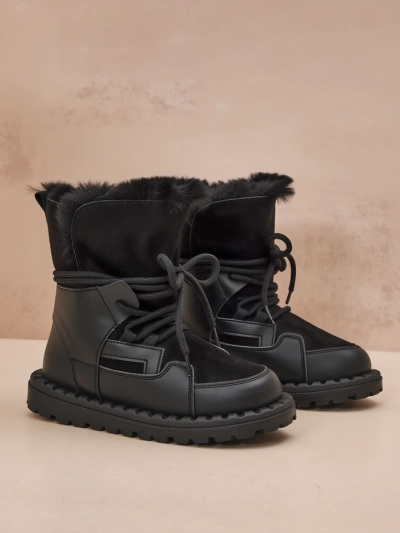 Royalfashion Női Fűzős HószBoots Viovi