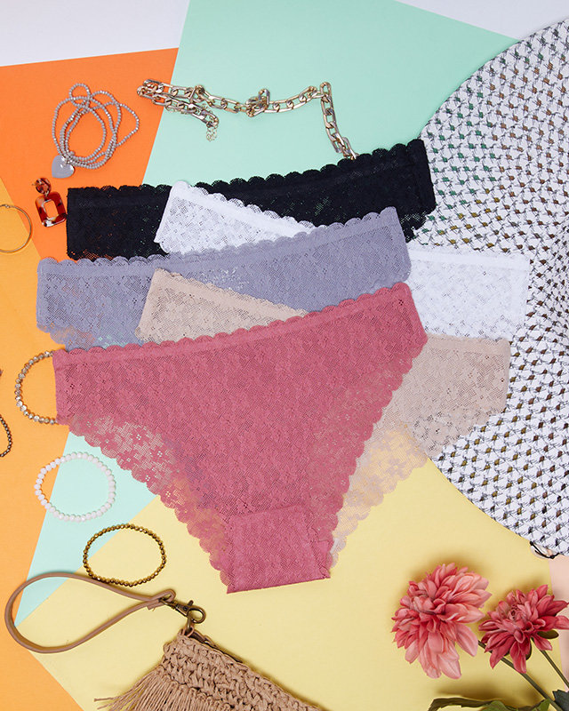 5 Pack Seamless Lace Női Alsónadrág - Alsónemű