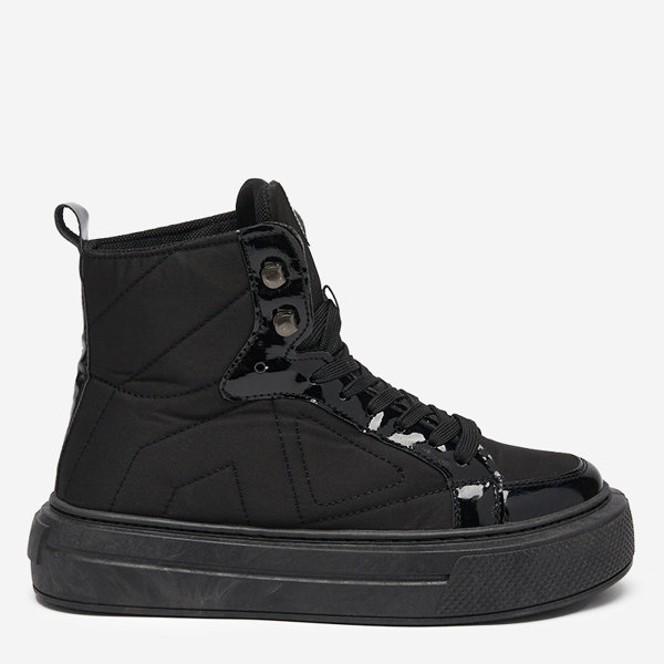 OUTLET Fekete női sportcipő Asmako- Lábbeli