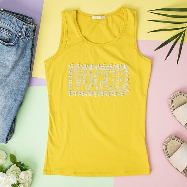 Sárga női felső cirkónia - Ruházat