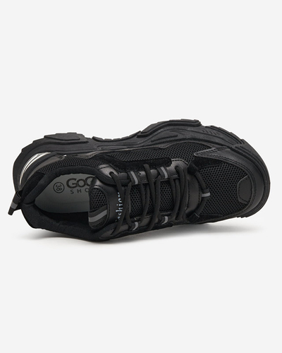 OUTLET Fekete női sportcipő hálós tornacipő Dewinso - Lábbeli