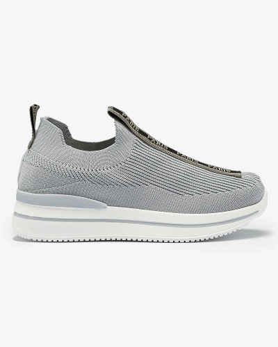 Női sportcipő szürke betűs felirattal Cerppa- Footwear