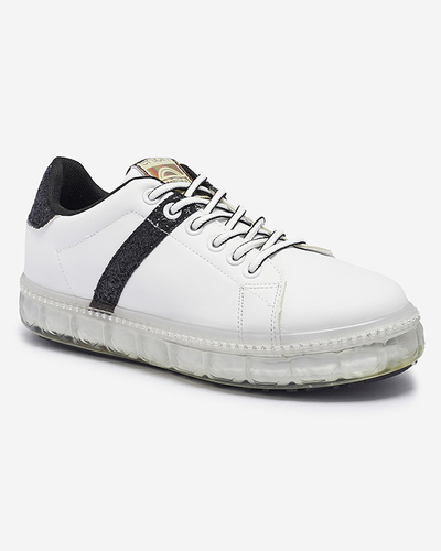 Női sportcipő fehér színben, fekete betéttel Asxa- Footwear