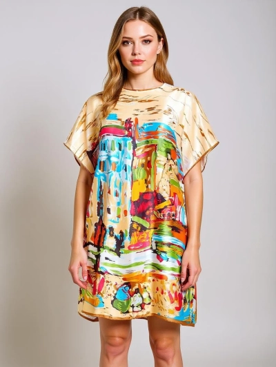 Pareo Melodia Venezia by Royalfashion – színes, térdig érő poliészter pareo