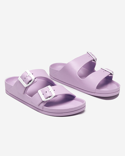 OUTLET Lila csatos női papucs Teliwo - Lábbeli