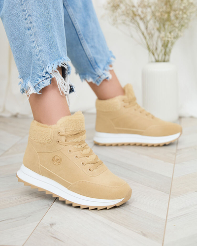 Royalfashion Női szigetelt sportcipő világosbarna színben Cerrto