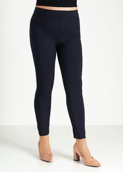 Női sötétkék PLUS SIZE treggings - Ruházat