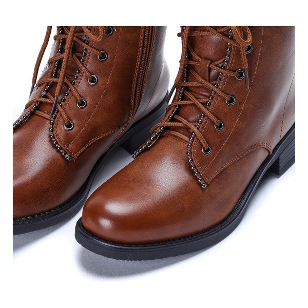 Brązowe workery Roksana - Obuwie