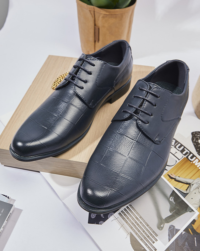 Tengerészkék elegáns férfi Elfobs félcipő- Lábbeli