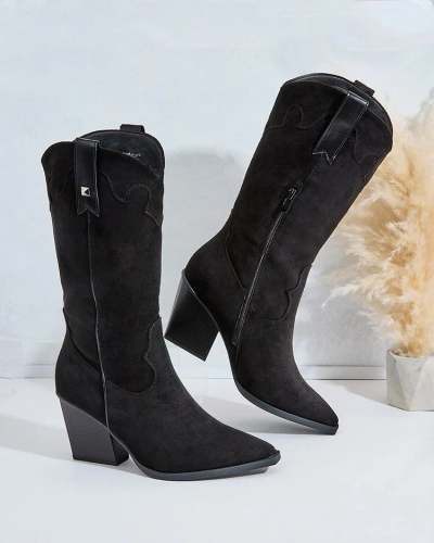 Royalfashion női sarok cowboy csizma Kowib