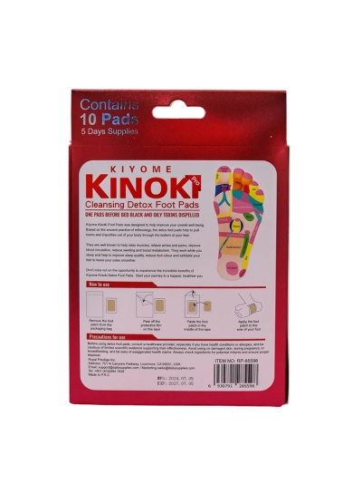 Detox Lábfoltok KINOKI 10 db Goji Bogyók
