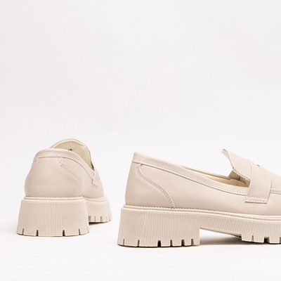 Krém női sima Givosi cipő - Lábbeli