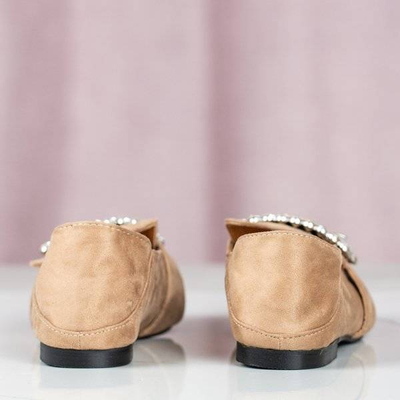 OUTLET Barna mokaszin Morandi díszítéssel - Cipő