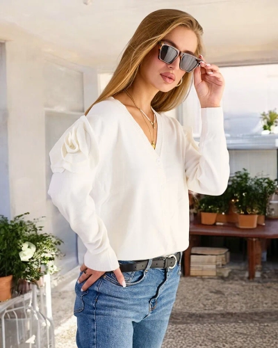 Royalfashion Gombolatlan női pulóver