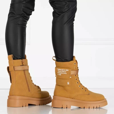 OUTLET Világosbarna női túrabakancs Armys - Lábbeli