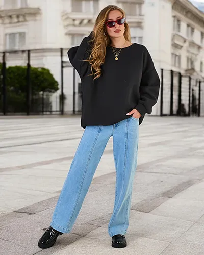 Royalfashion Női oversize pulóver