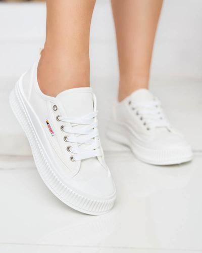 OUTLET Fehér női tornacipő Scola-Shoes