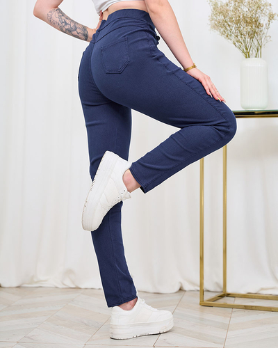 Royalfashion Navy kék női teggings