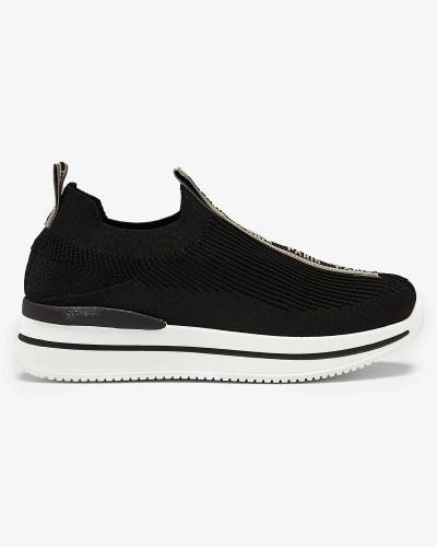 Női sportcipő fekete betűs felirattal Cerppa- Footwear