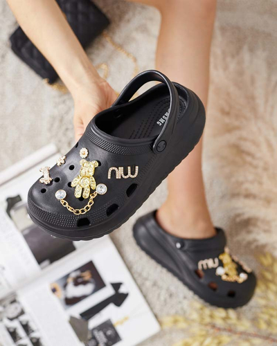Royalfashion Női gumi flip-flop Fescas díszekkel