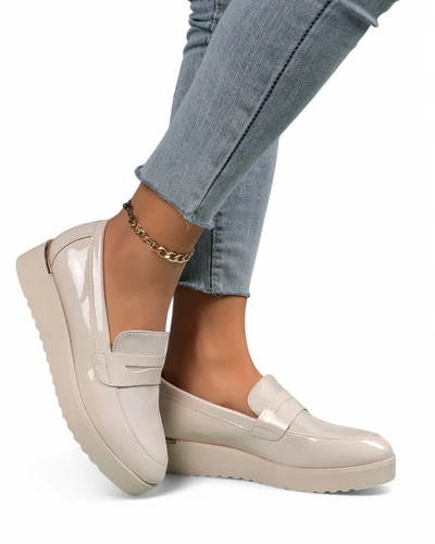 Royalfashion Női Lakk Mokaszin Afidale