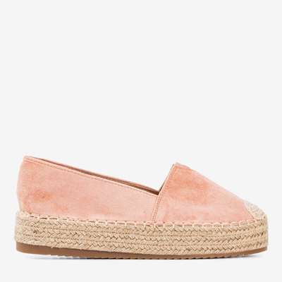 Roseanne platform espadrilles rózsaszínben - lábbeli
