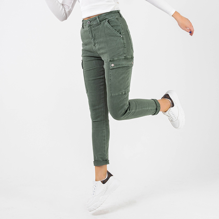 Zöld női cargo nadrág - Ruházat