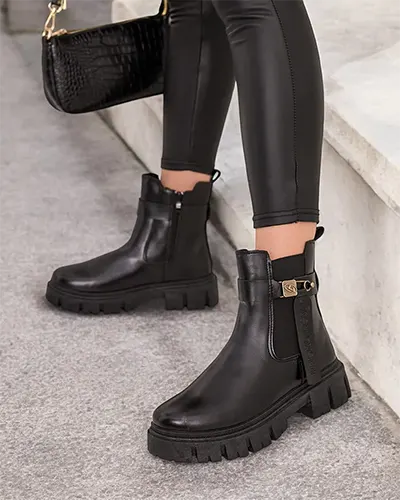 Royalfashion Női eko bőr Dobinas csizma