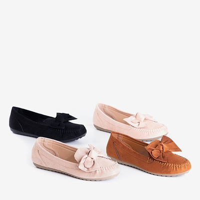 Bézs színű női mokaszin Sevilla íjjal - Cipő