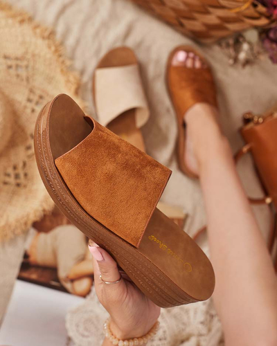 Royalfashion Női Saffil alacsony sarkú flip-flop
