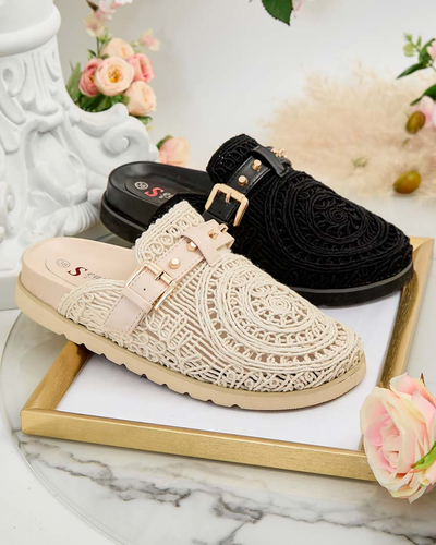 Royalfashion Női flip-flop hímzéssel Leronip