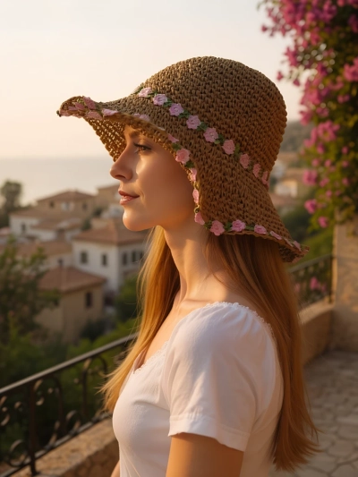 Royalfashion Női szalmakalap Malvera