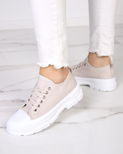 Szürke női tornacipő magasabb talpon Mytiko - Lábbeli