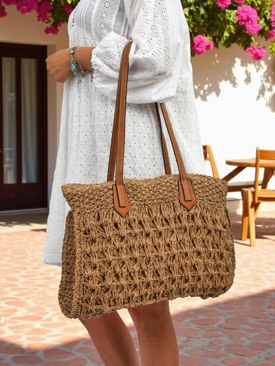 Royalfashion Nagy szalmatáska nőknek Coco Breeze