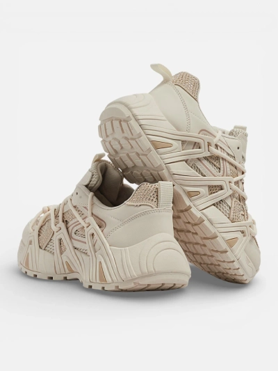 Aurora Bézs Szintetikus Női Sport Sneakerek Nyárra