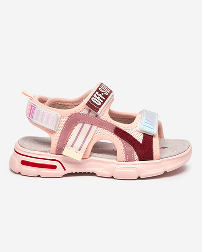 Rózsaszín lány szandál holografikus betétekkel a Heilol - Footwear cégtől